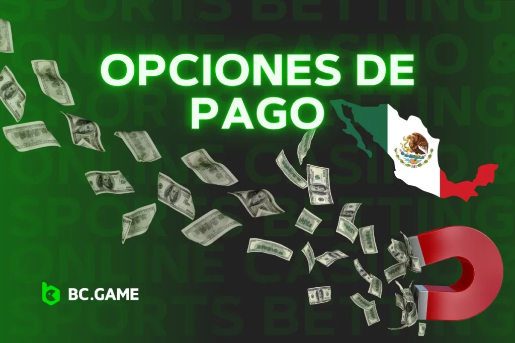 Opciones de pago para usuarios mexicanos en BC.Game