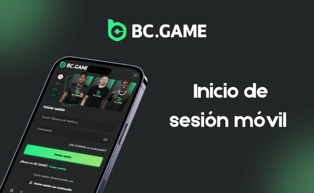 Inicio de sesión móvil de BC.Game